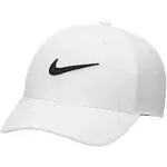 Nike NSW CLUB Unstructure Swoosh Caps White Hat Baseball Run GYM Cap FB5625-100