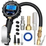 AstroAI Digital Tire Pressure Gauge with Inflator, 250 PSI Air Chuck and Compressor Accessories Heavy Duty with Rubber and Quick Connect