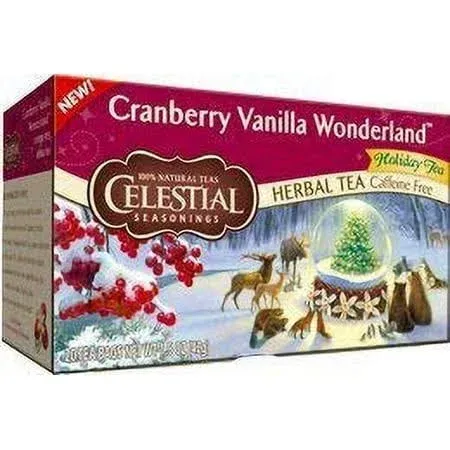 Celestial Seasonings Cranberry Vanilla Wonderland Holiday Tea 20 ct 2 Boxes (2 boxes)