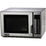 Amana RFS12TS Medium Duty Stainless Steel Commercial Microwave with Push Button Controls - 120V, 1200W