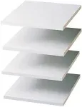 Easy Track RS1412ON 12 in. Shelf Tower Pack  White - Count 4