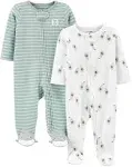 Simple Joys by Carters Baby 2-Way Zip Thermal Footed Sleep and Play