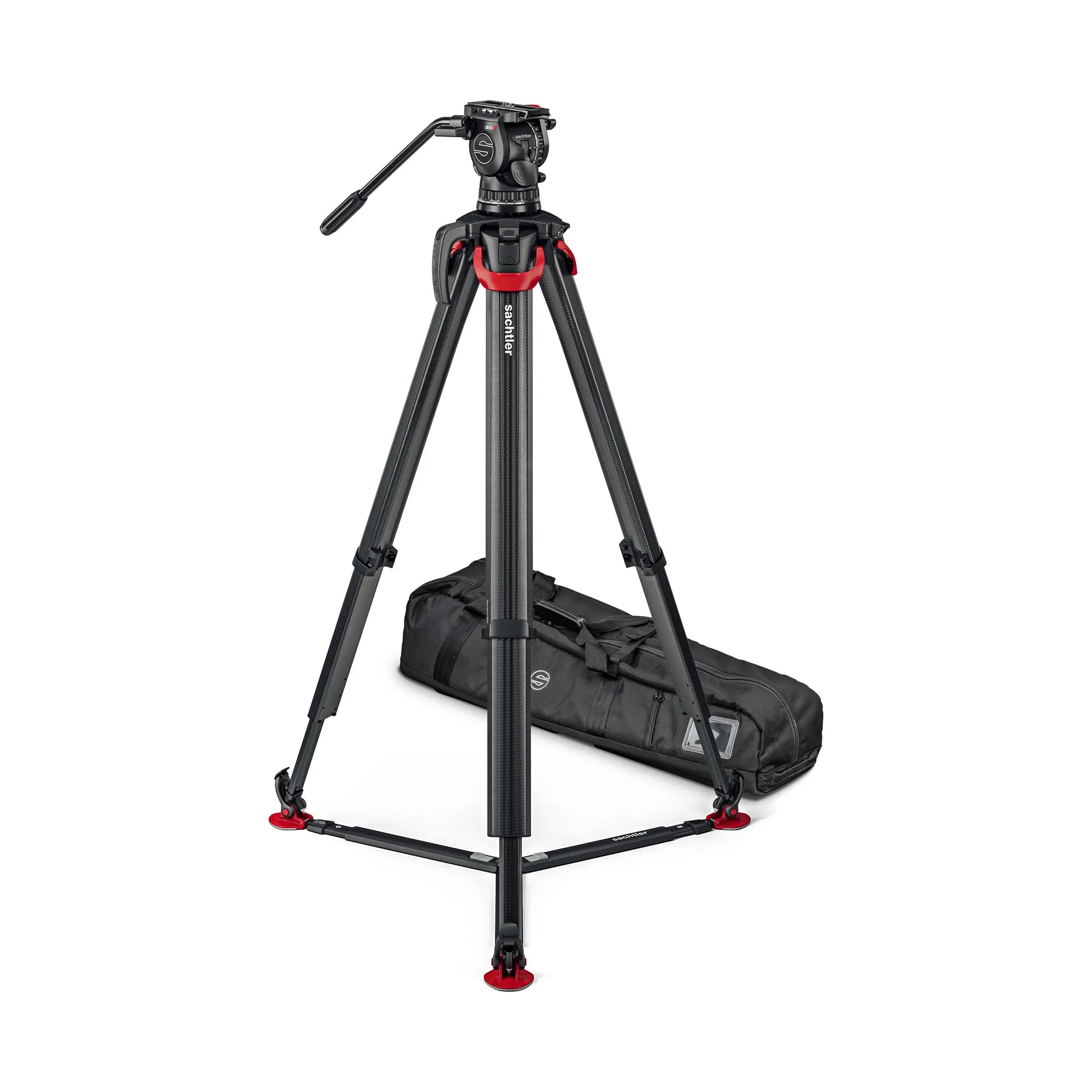 Sachtler aktiv10 Sideload Head System with Flowtech100 Tripod & Ground Spreader