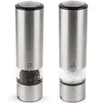 Peugeot Elis Sense Electric Salt & Pepper Mill Set, Stainless