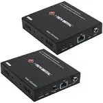 J-Tech Digital 4K USB KVM HDMI Extender Over Cat6/6a/7 Ethernet Up to 328 ft (1080p), Supports HDMI 1.4 HDCP 1.4, 2 x USB 2.0, Near Zero Latency