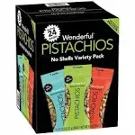 Wonderful No Shells Variety Pack Pistachios