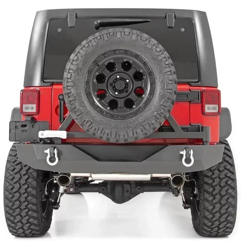 Rough Country 10594A - Rear Bumper - Rock Crawler - Tire Carrier - Jeep Wrangler JK (07-18)