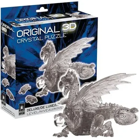 BePuzzled | Dragon Deluxe Original 3D Crystal Puzzle, Ages 12 and Up