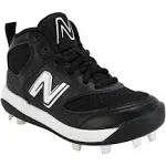 New Balance J3000v6 Black Youth Molded Cleats