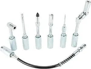 Performance Tool W50049 Cordless Grease Gun Accessories, 7-Piece