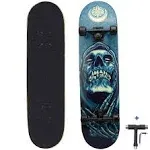 Dreambeauty 31 inch Pro Skateboard Complete,7 Layer Maple Wood Double Kick Concave Skateboards, Tricks Skateboards for Teens, Beginners, Girls, Boys, Kids, Adults