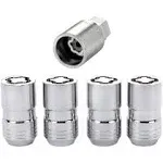 McGard 24215 Chrome Silver Cone Seat Wheel Lock Set