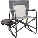 GCI Outdoor Freestyle Heathered Pewter Rocker with Side Table