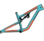 RideWrap Covered Dual Suspension MTB Frame Protection Kit - Gloss