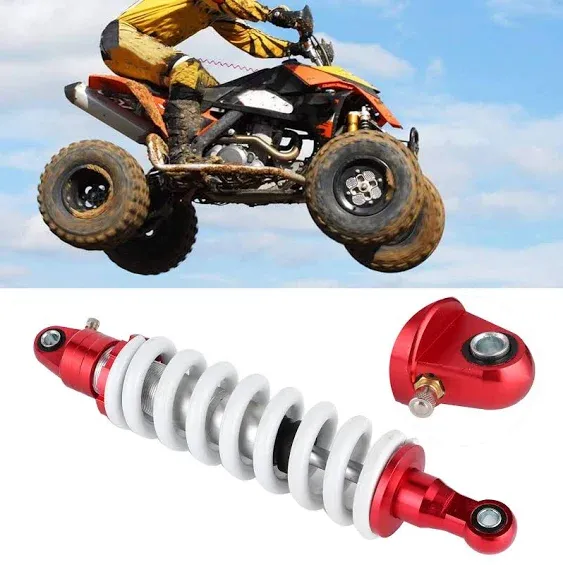 330mm ATV Rear Shock,330mm Universal Rear Shock Damper Adjustable Dam for Pit Quad Dirt Bike ATV