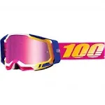 100% Racecraft 2 Mission Mirror Iridium Pink 