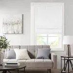 Paxton White Room-Darkening Cordless Roman Shade, (39&quot; x 64&quot;)