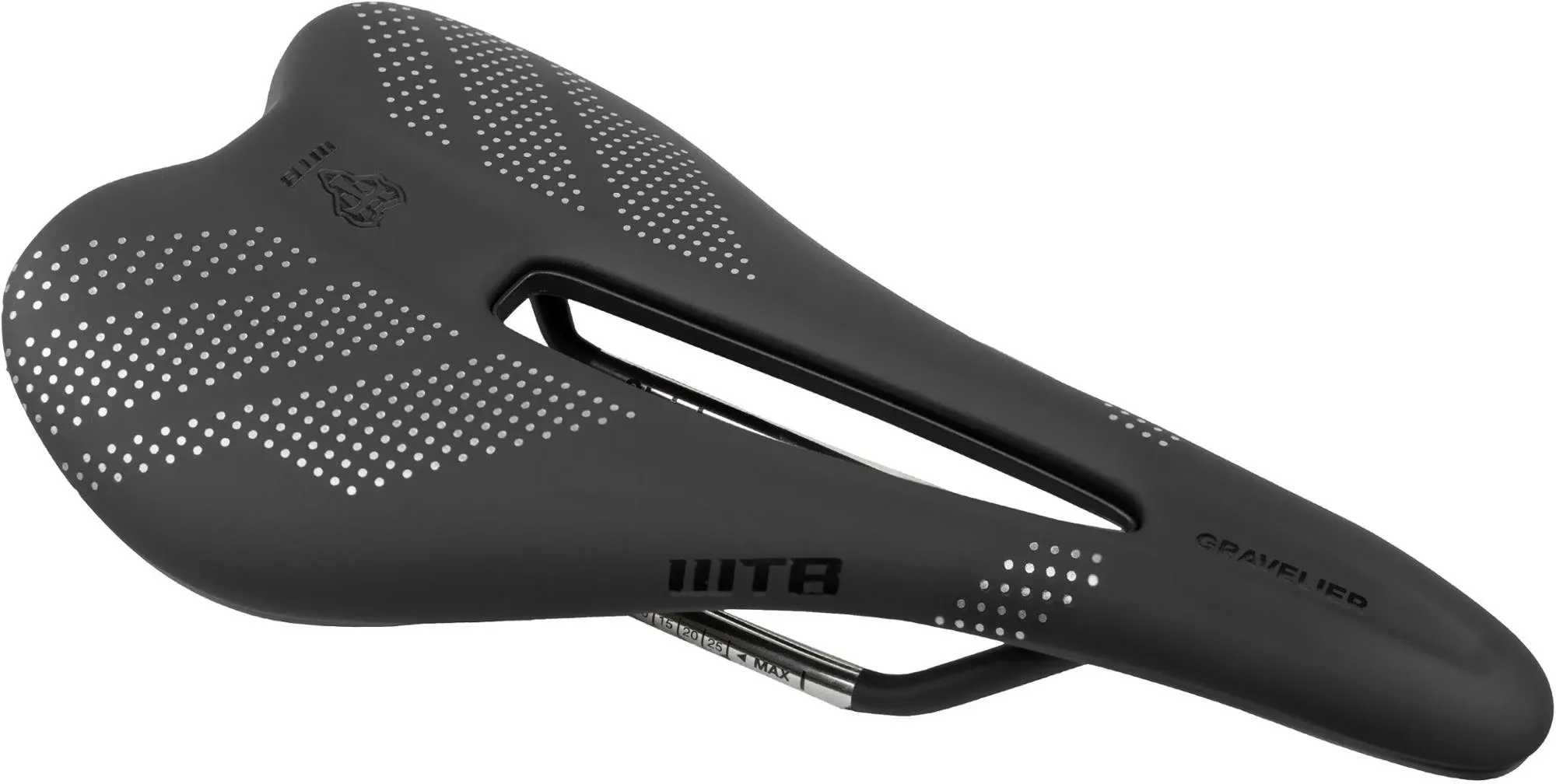 WTB Gravelier Gravel Bike Saddle Seat Stainless Steel Rails Medium 142mm Black