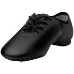 Linodes Leather Lace Up Unisex Jazz Shoe for Women and Men's Dance Shoes