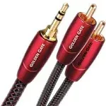 AudioQuest Golden Gate .6m (1.96 ft.) 3.5mm to RCA Audio Interconnect Cable