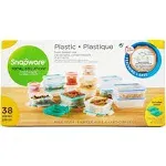 Snapware 38-piece Plastic Food Storage Set, Clear