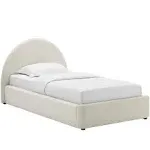 Modway Resort Upholstered Fabric Arched Round Platform Bed