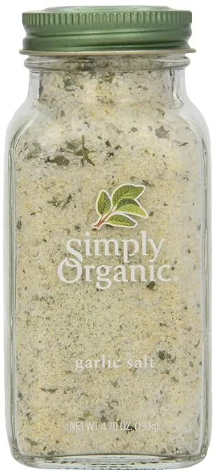 Simply Organic Garlic Salt - 4.7 oz jar