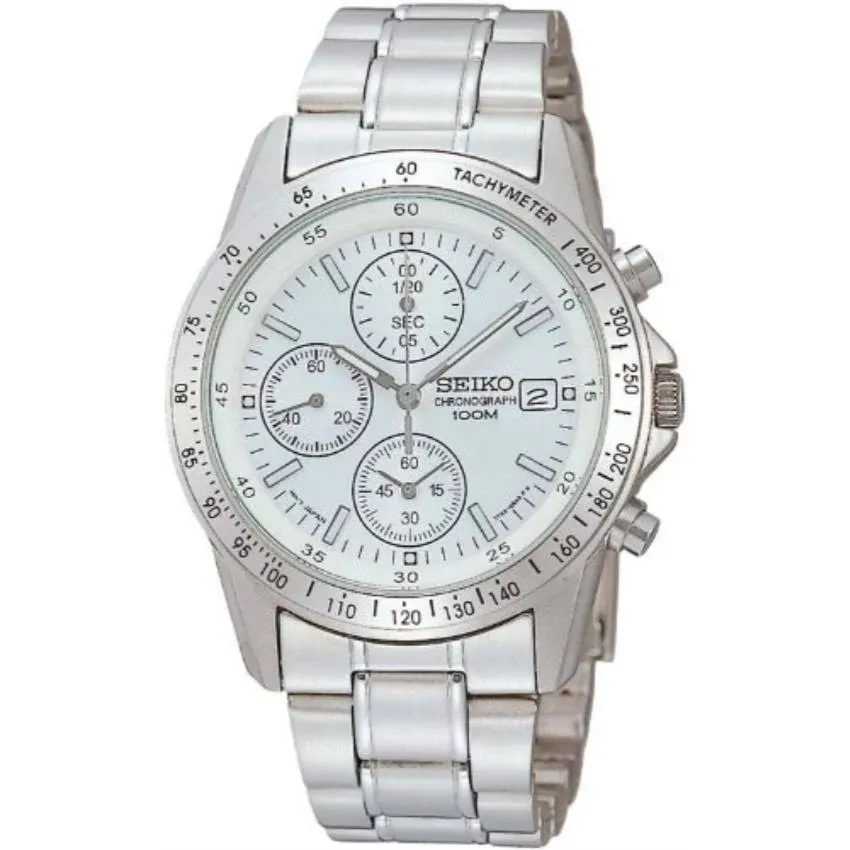 Seiko SND363PC Chronograph Silver Men's Watch From Japan New