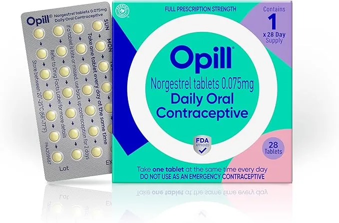 Opill Daily Oral Birth Control Pills - 1 Month - 28ct