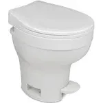 Thetford 31839 Aqua-Magic VI Permanent Toilet with Hand Sprayer - High Profile, White