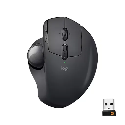 Logitech - MX Ergo Plus - Wireless Trackball Mouse