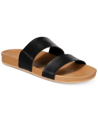 Reef Women's Cushion Vista Sandals Black/Natural 5