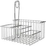 G.E.T. 4-21699 Chrome Four Compartment Condiment Caddy Metal Specialty Servingwa