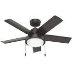 Hunter Seawall 44 in. Outdoor Noble Bronze Ceiling Fan with Light Kit