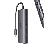 Ugreen 6 in 1 USB-C Multifunction Adapter- 2x HDMI, 2 x USB-A, USB-C / CM498