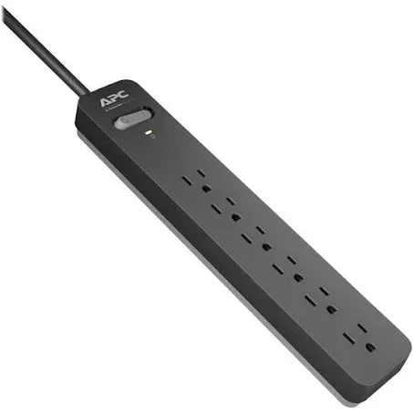 APC PE615 6-Outlet SurgeArrest Essential Series Surge Protector (15ft Cord)