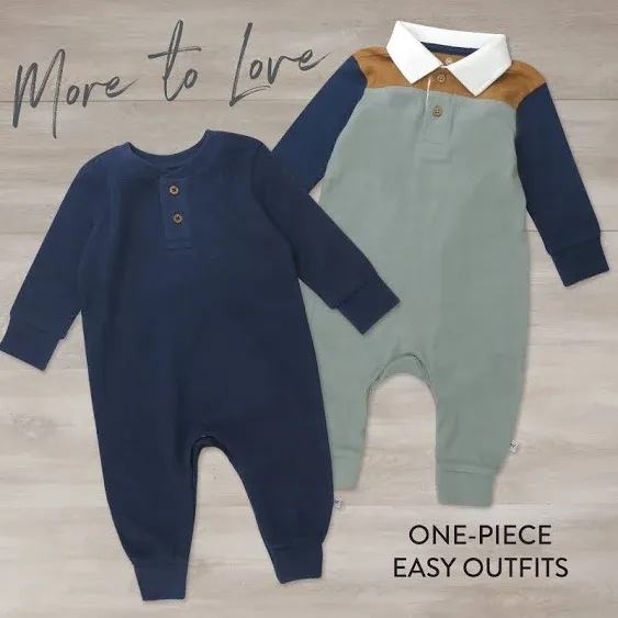 HonestBaby Baby One-Piece Jumpsuit Organic Cotton Romper Coverall Sets