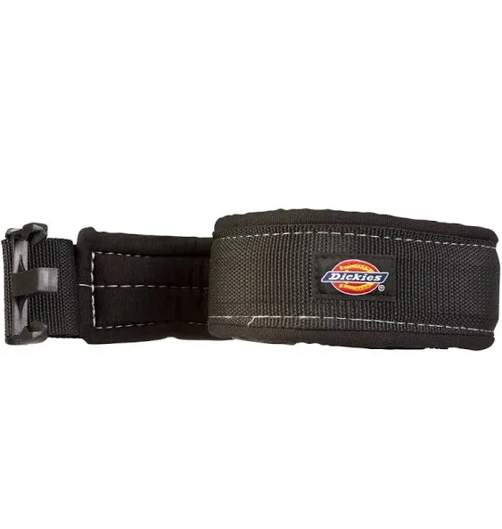 Dickies Heavy-Duty Padded Work Belt for Contractors, Quick-Release Buckle, Adjustable, 3-Inch Width, Holds Most Tool Belt Pouches, Black