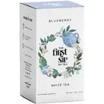 The Spice Hut Blueberry White Tea Box, 16 Tea Bags, The First Sip Of Tea