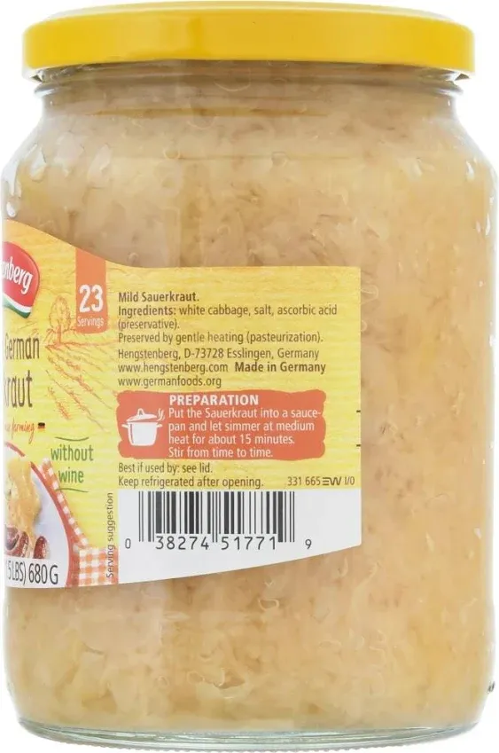 Hengstenberg Sauerkaut German Auth 24 Oz (Pack Of 6)