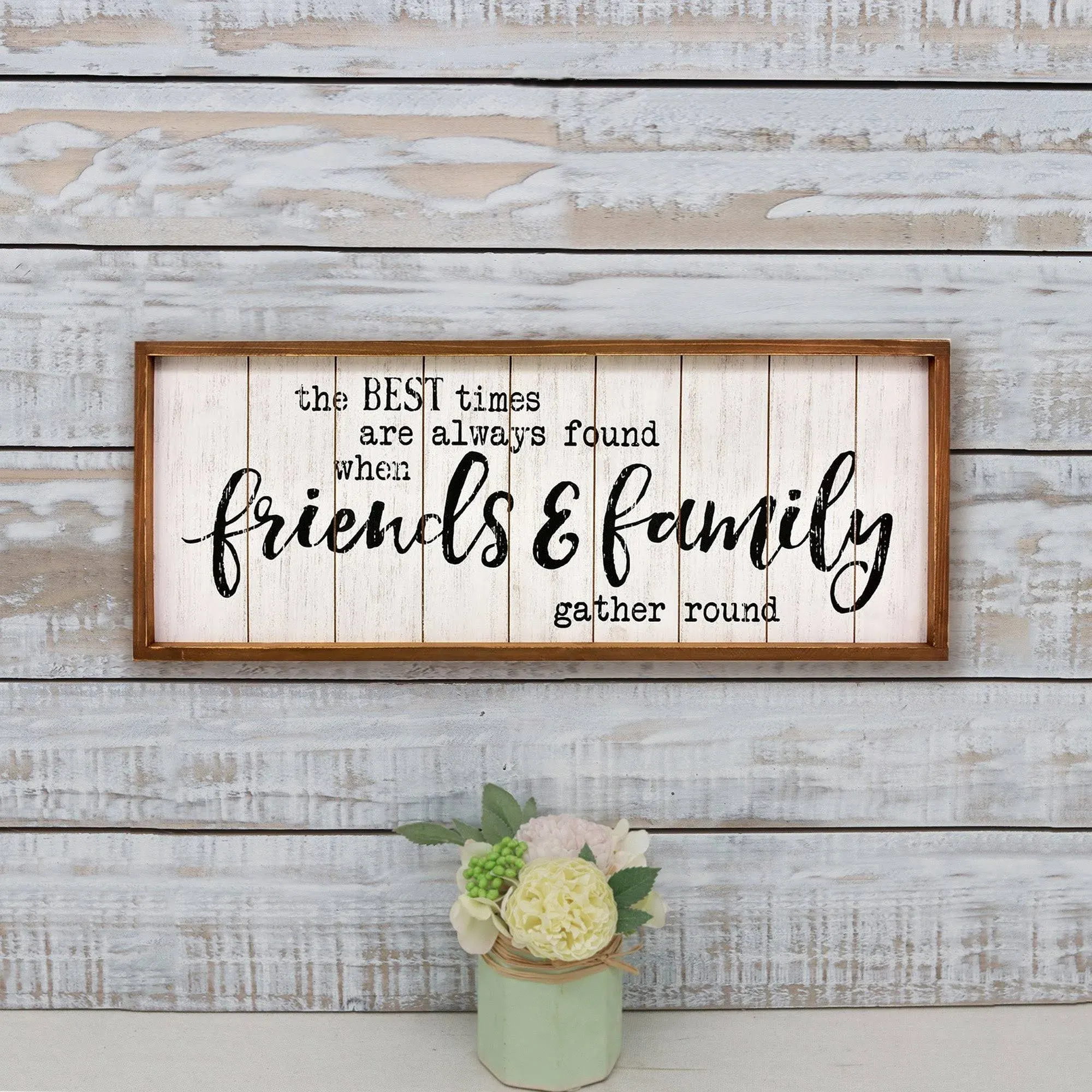 Parisloft The Best Times Are Always Found When Friends&Family Gather Round Rustic ...