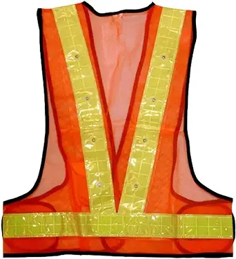 Maxsa 20029 Unisex-Adult Reflective Safety Vest with 16 LEDs