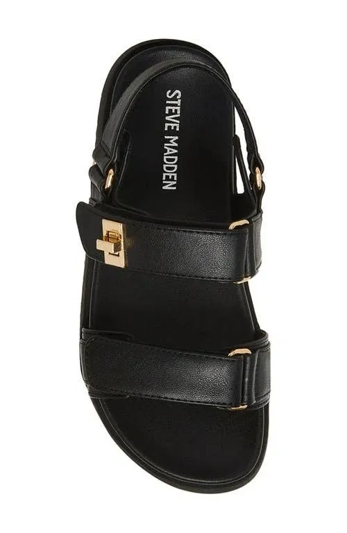 Steve Madden Mona Sandal in Black