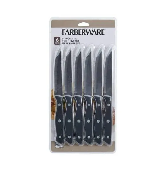 Farberware 6-Piece Farberware Steak Knife Set - 5256192 | Blain's Farm & Fleet