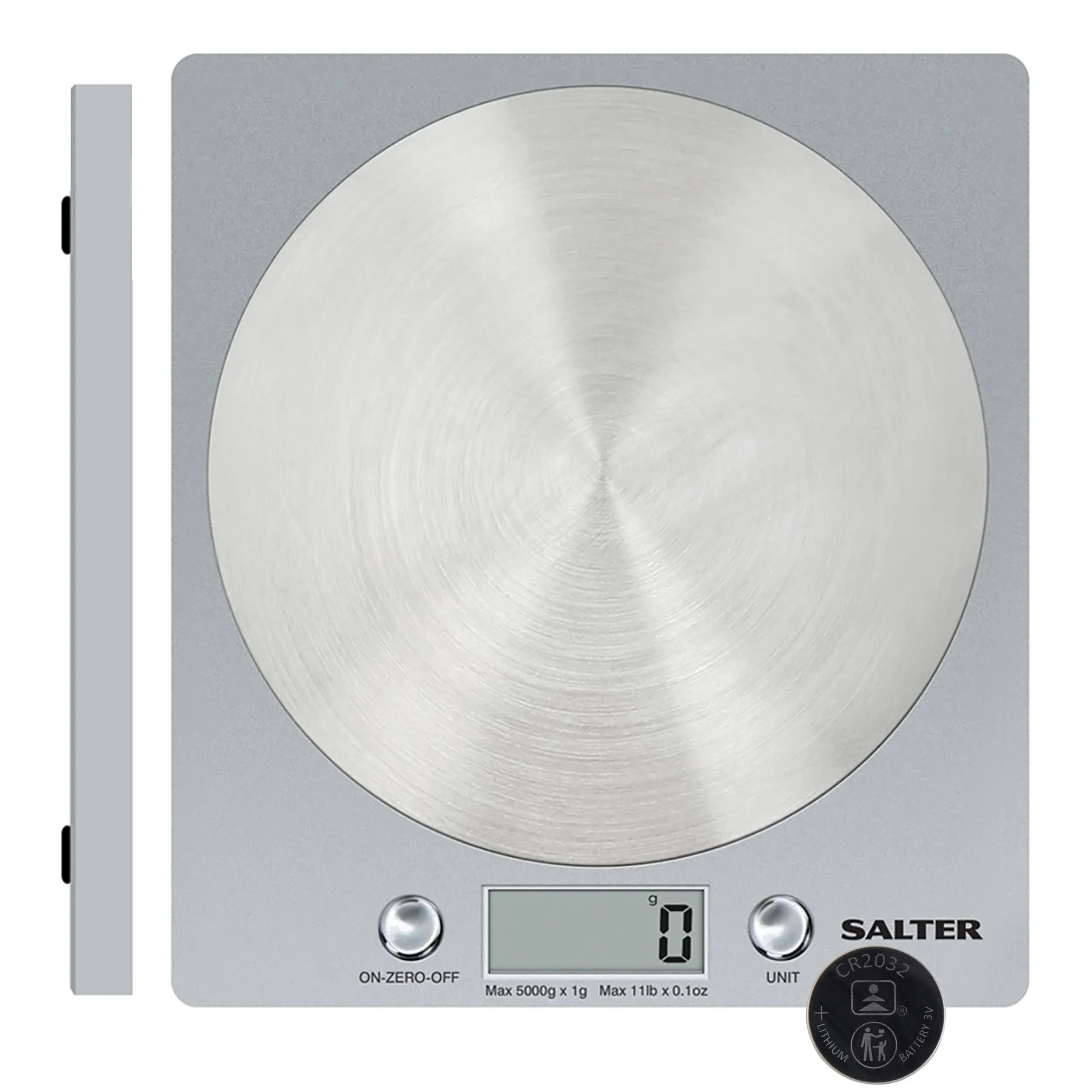 Salter Digital Kitchen Weighing Scales - Slim Design Electronic Cooking