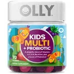 Olly Kids' Multi + Probiotic - Yum Berry Punch - 70 Gummies