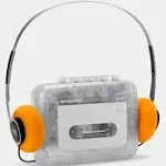 Retrospekt CP-81 Portable Cassette Player-Clear