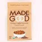 MadeGood Organic Cocoa Crunch Crispy Light Granola (10 oz)