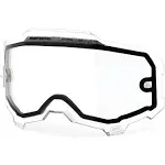 100 Percent Armega Vented Dual Lens Red Mirror