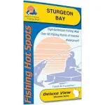 Sturgeon Bay Fishing Hot Spots Map (GPS Points, Waterproof) NEW